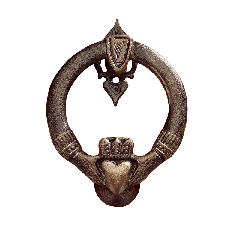 Design Toscano Claddagh Door Knocker - Solid Cast Iron Celtic Style Knocker